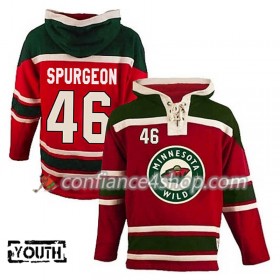 Adidas Maillot de Hockey Minnesota Wild Spurgeon 46 Rouge Sawyer Chandails à capuchon - Enfant